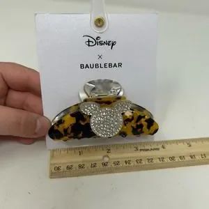 Disney x BaubleBar Black Rainbow/Tortoise Shell/Pink Mickey Mouse Hair Clips Hold It Right There with Baublebar Hair Clips - Hair  main image 3